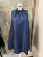 Satin Bow Back A Line Dress