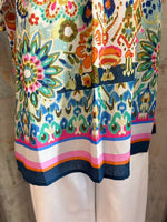 Flutter Sleeve Floral Print Top