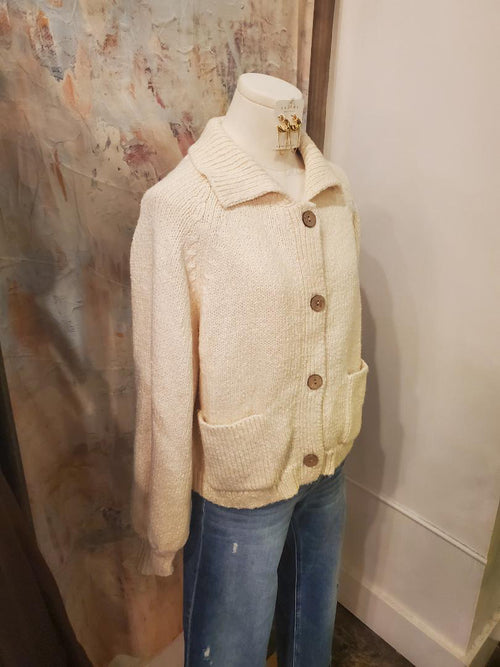 Cactus Detail Button Front Cardigan