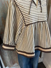Stripe Peplum Top