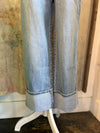 Super High Rise Cuffed Baggy Straight Denim