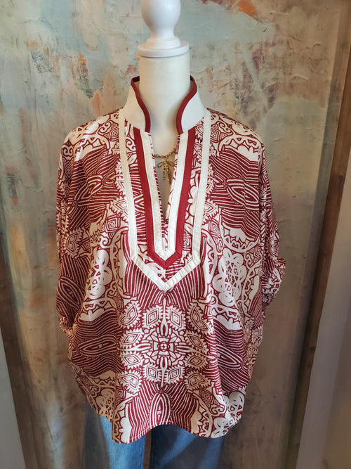 Oversize Print Top
