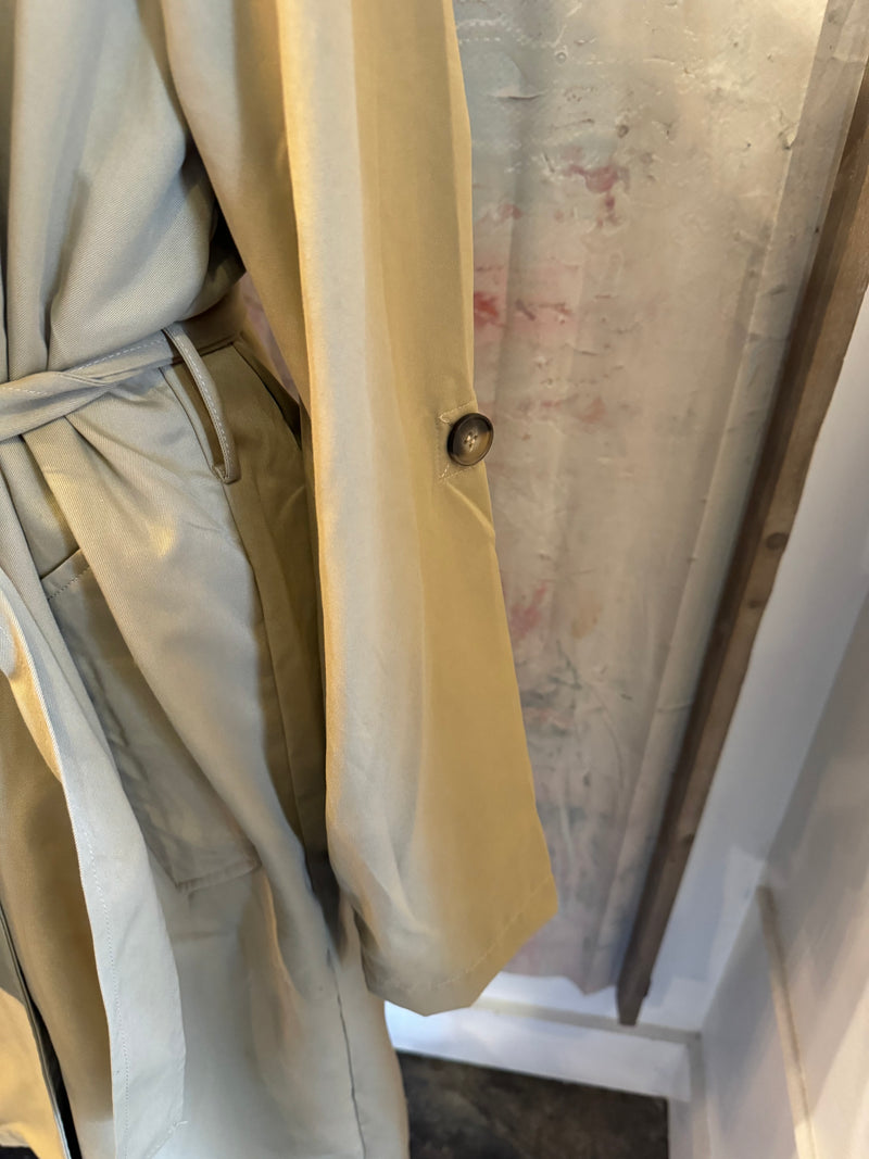 Double Breasted Trench Coat with Tie Waist