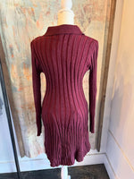 Ribbed Knit Sweater Dress