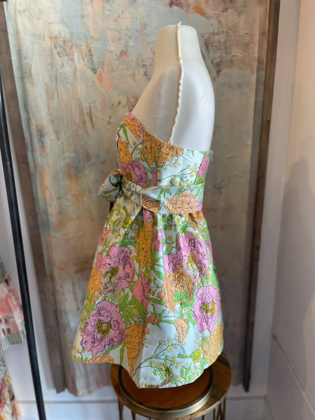 Tube Mini Dress with Waist Bow