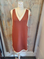 Side Stripe Detail Two Tone Dress