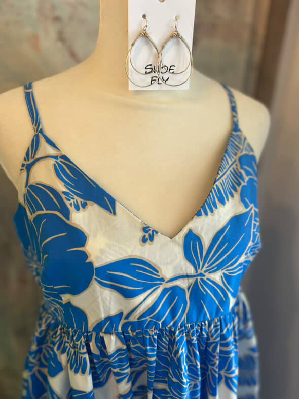 Summertime Floral Spaghetti Strap Dress