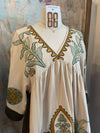Embroidered Babydoll Dress