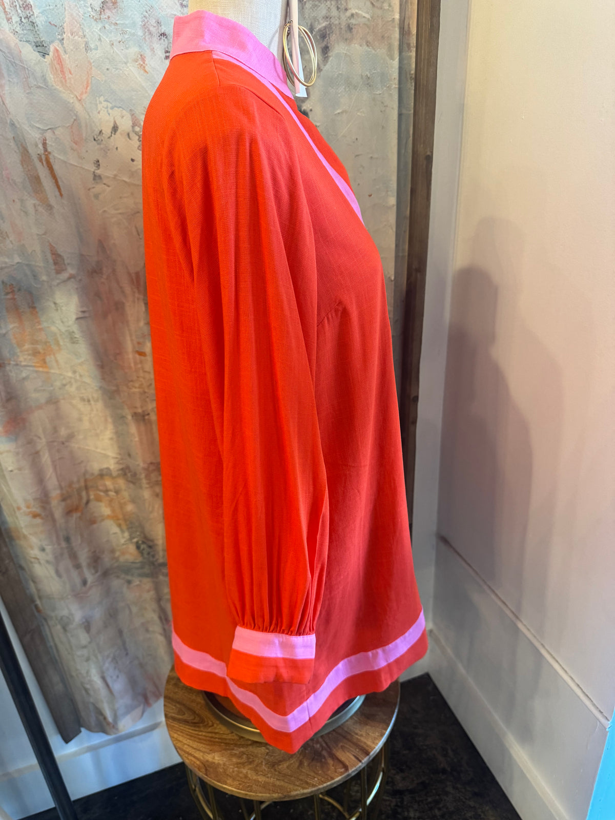 Long Sleeve Colorblock Dress