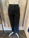 Slim Cropped Bootcut Black Denim