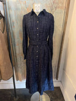 Textured Shirt Midi Dress