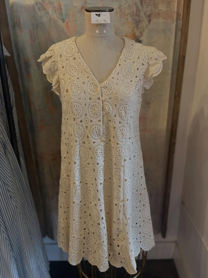 A Line Crochet Dress