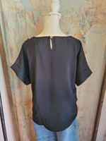 Short Sleeve Scoop Neck Top