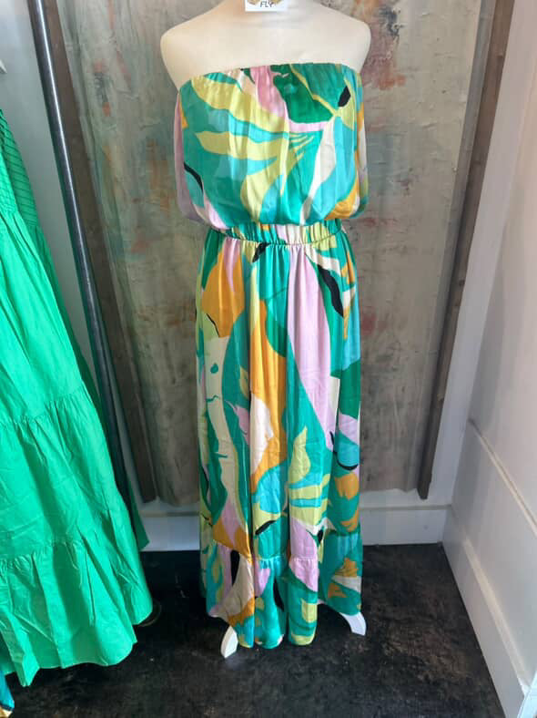 Tropical Tiered Maxi Skirt