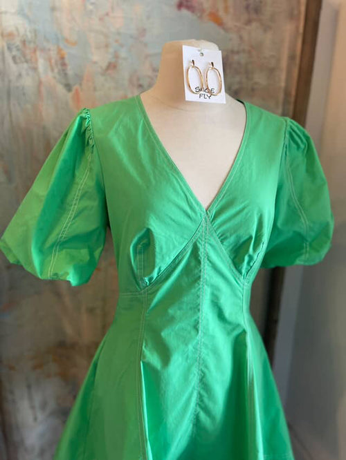 Top Stitch Detail Dress