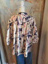 3/4 Sleeve Printed Top