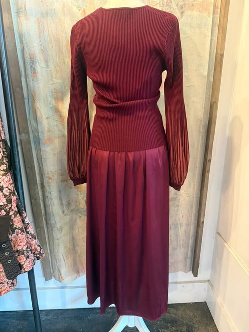 Long Sleeve Round Neck Sweater/Dress Set