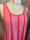 Sleeveless Striped Midi Panel Dress