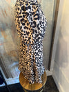 Twist Neck Cheetah Print Dress