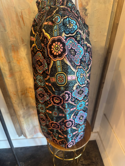 V Neck Jacquard Dress