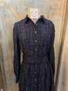 Textured Shirt Midi Dress