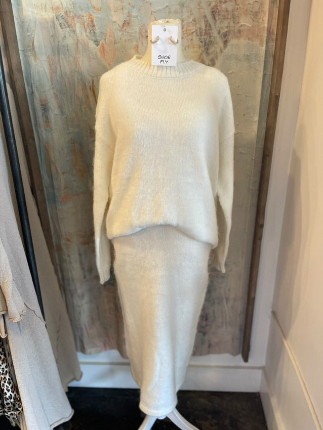 Ivory  Sweater Top (matching dress)