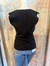 Sweater Front Button Down Vest