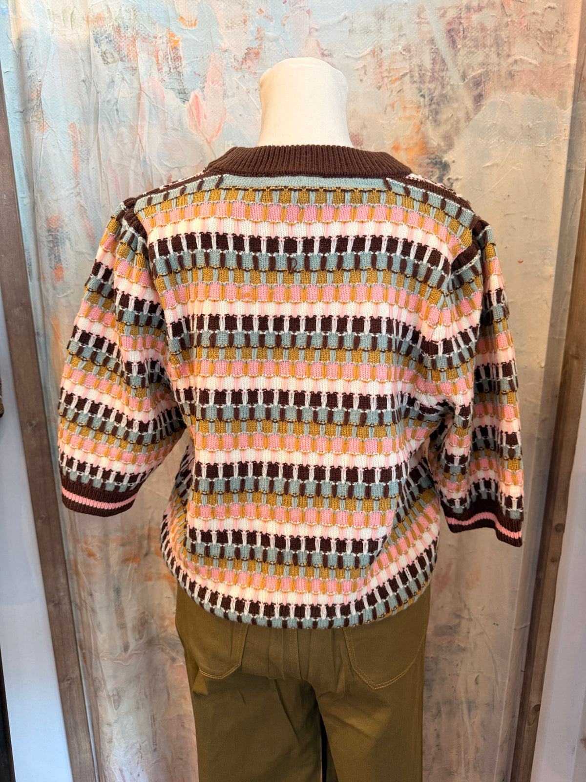 Multi Color Kit Sweater Top