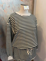Stripe Long Sleeve Knit Top