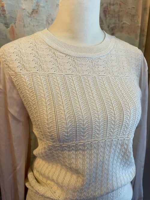 Long Sleeve Combo Sweater Top