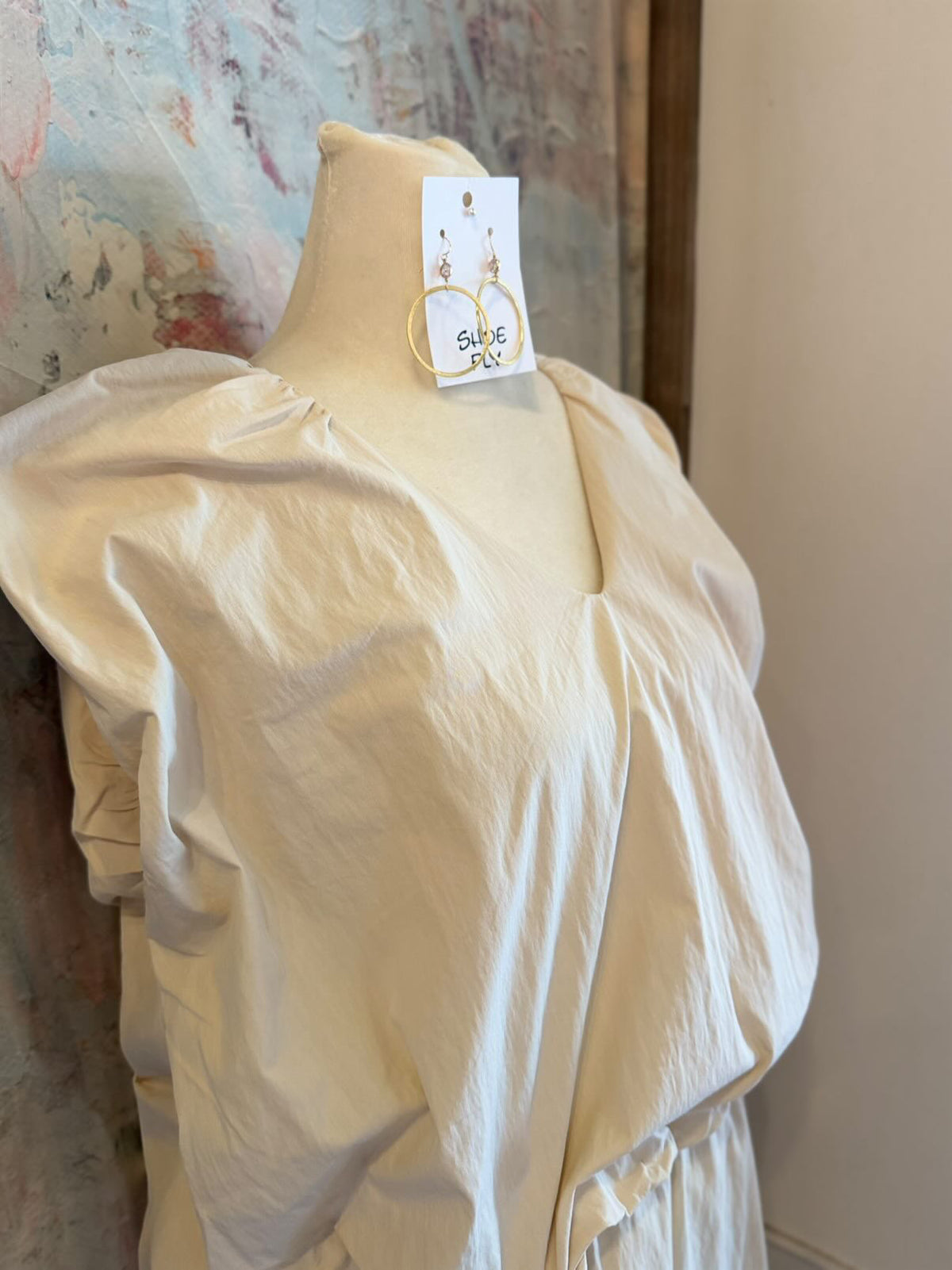 Pocket Elastic Waist Skirt