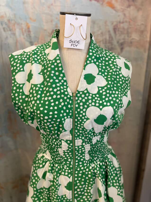 Daisy Zip Front Dress