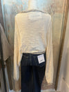 Lightweight Batwing Cream Top