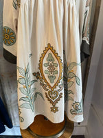 Embroidered Babydoll Dress