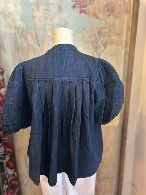 Denim Button Down Top