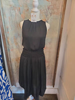 Smock Waist Detail Midi Dress