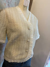 Tweed Ruffle Detail Jacket