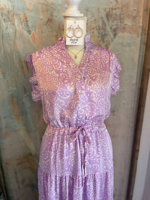 Paisley Print Maxi Dress