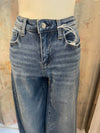 High Rise Wide Trouser Denim