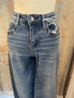 High Rise Wide Trouser Denim