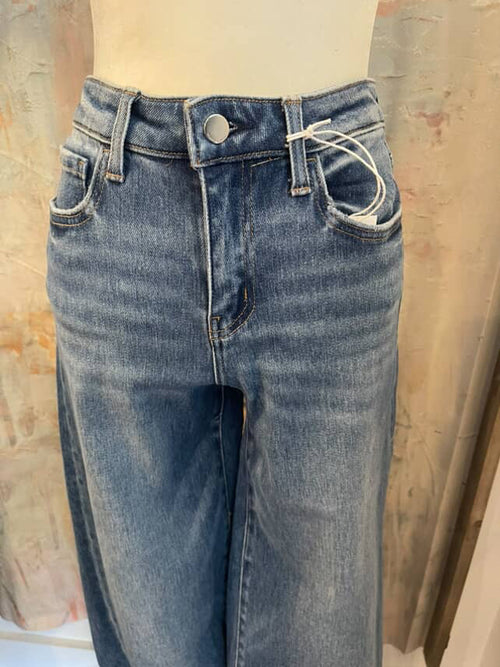 High Rise Wide Trouser Denim