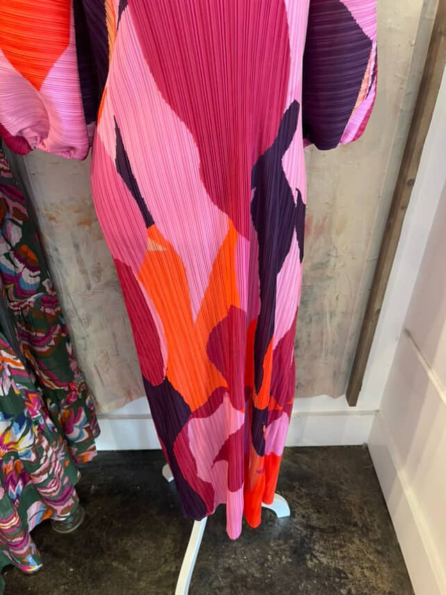 Multi Color 3/4 Sleeve One Size Dress