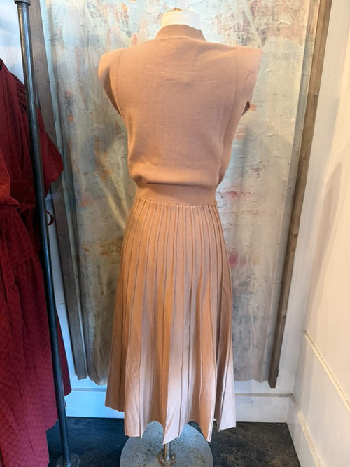 Cap Sleeve Knit Maxi  Dress