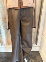 Distressed Faux Leather Pants
