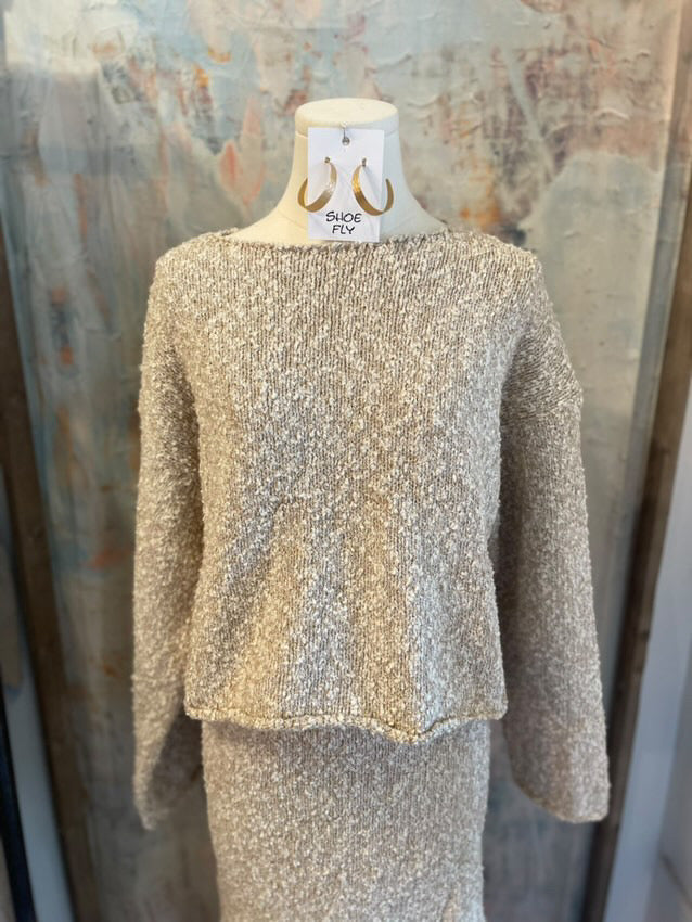 Two Tone Sweater Top