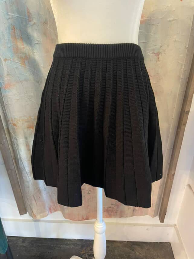 Heavy Knit Pleat Skirt