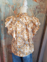 Natural Print Multi Top