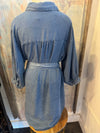 Button Down Denim Dress with Pockets