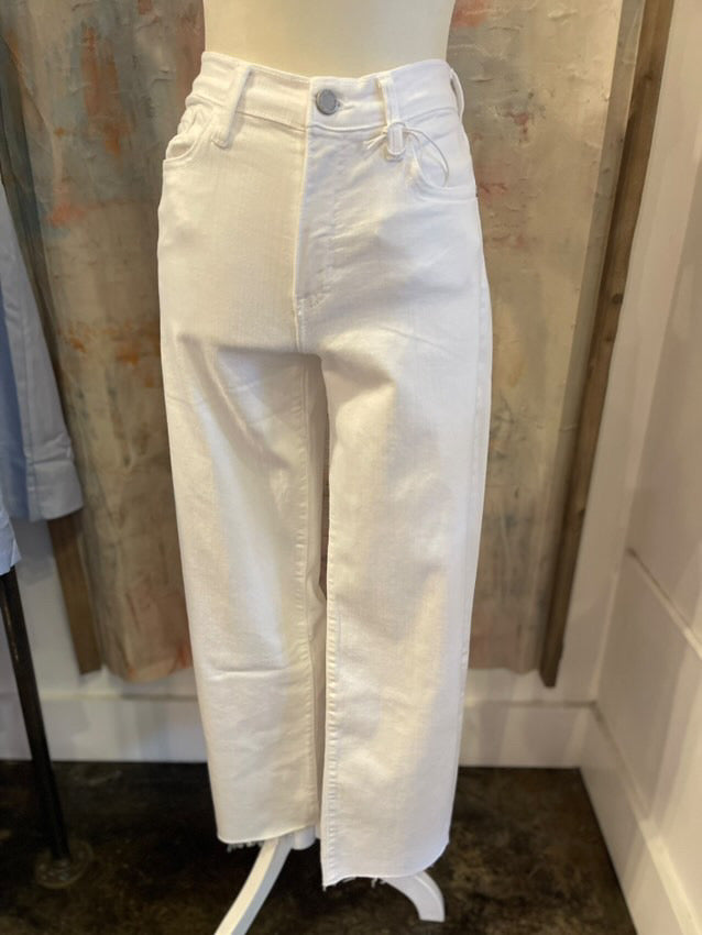 Classic Straight White Denim