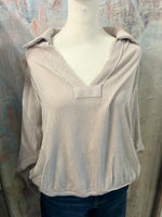 Ribbed Slouchy Top